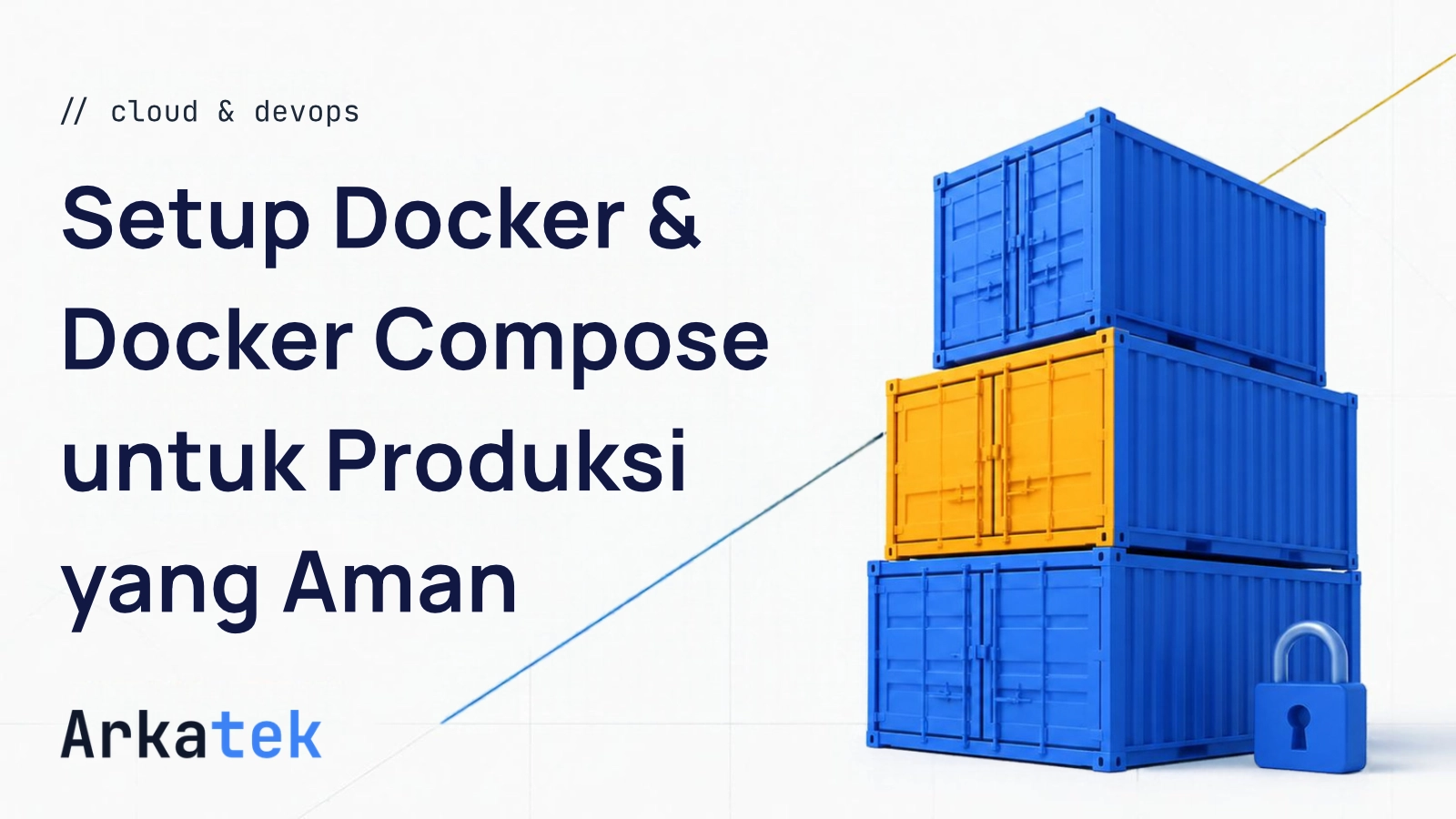 Ilustrasi Tutorial Setup Docker & Docker Compose untuk Lingkungan Produksi Web yang Aman